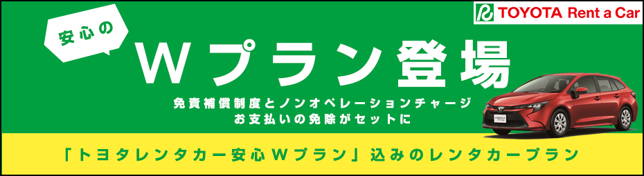 安心のWプラン登場！トヨタだから点検・整備・清掃も万全☆安心の保険・補償込みプラン☆《泊数制》