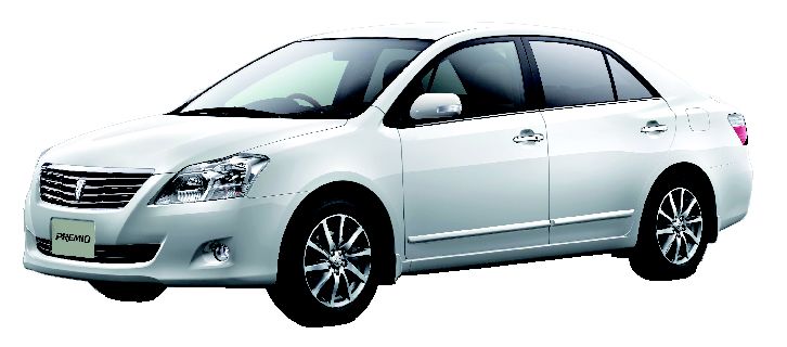 [代表車種]　プレミオ等
※ 店舗により取り扱いのない車種・クラスがございます。
※ ご利用は上記代表車種以外になる場合がございます。
※ 写真・イラストはイメージです。